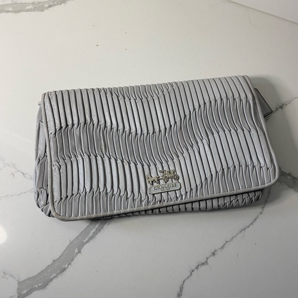 Coach Madison Sophia Blue Clutch For Sale - Picture 3 of 7